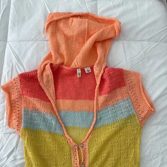 Anthropologie Moth Knit Top Hoodie - Picture 2 of 7